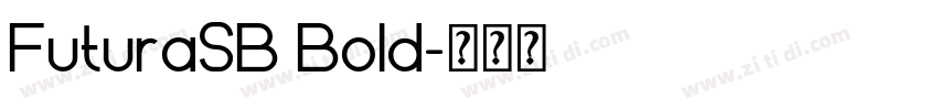FuturaSB Bold字体转换